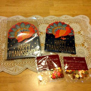 New Thanksgiving cards with confetti
